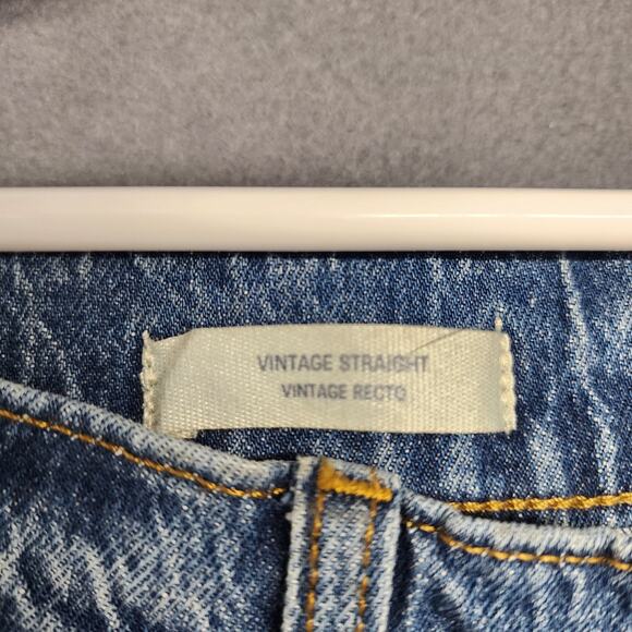 Universal Thread Jeans Womens 14 Short Blue Vintage Straight Denim Stretch NEW - Picture 6 of 16